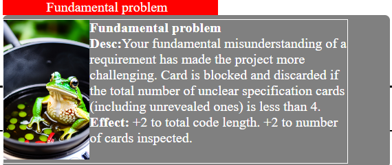 Hovering over a concept card
